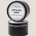 Load image into Gallery viewer, Let's Get Cozy | Fall/Autumn Fragrance Warm Spice - Berry - Balsam 8oz Soy Candle