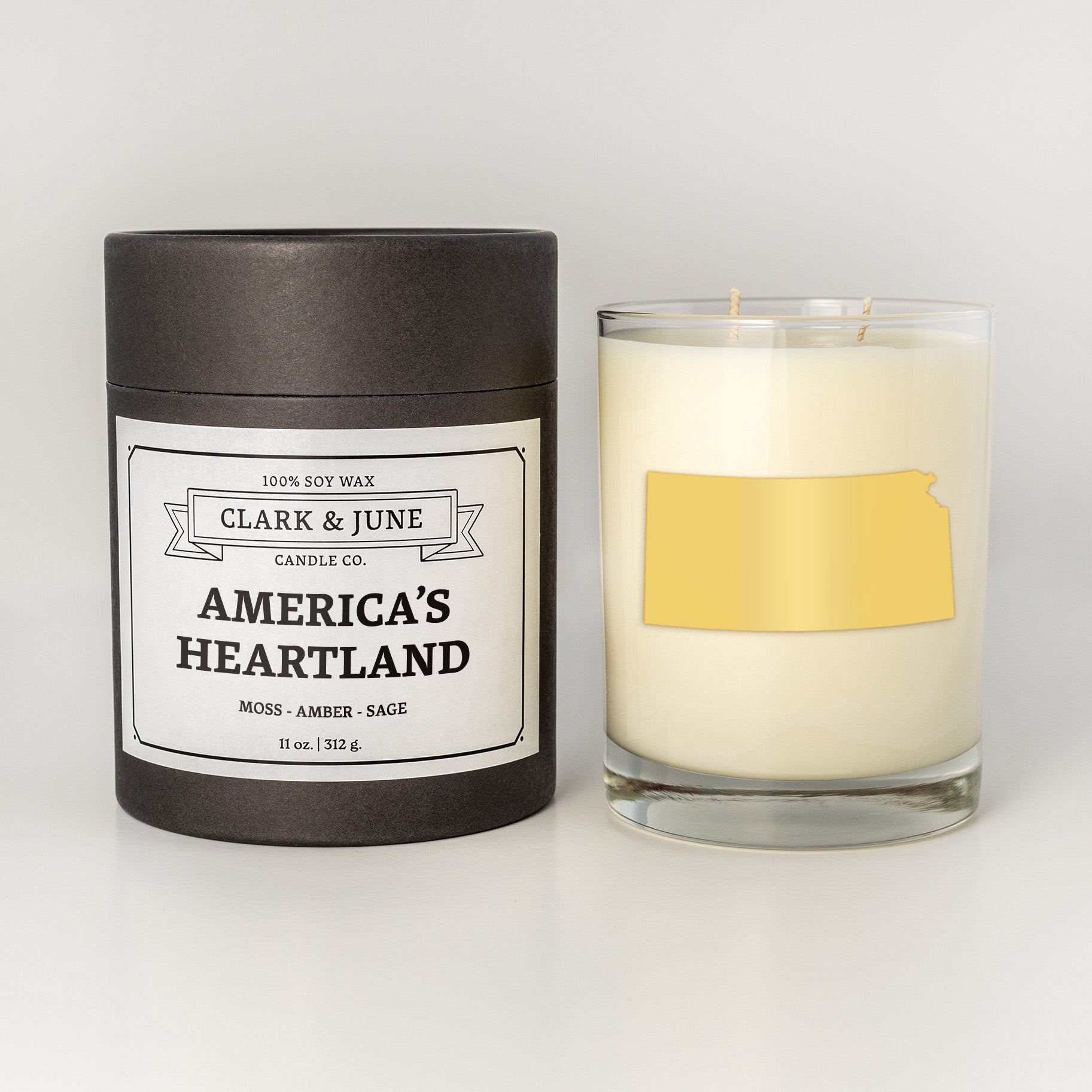 America's Heartland |Moss - Amber - Sage | 11oz Soy Candle
