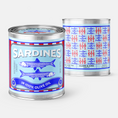 Load image into Gallery viewer, Sardine Motif Seasalt - Orchid - Kelp 14oz Soy Candle