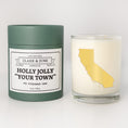 Load image into Gallery viewer, Holly Jolly "Your Town" | 014 Fir - Evergreen - Pine | 11oz Soy Custom Candle