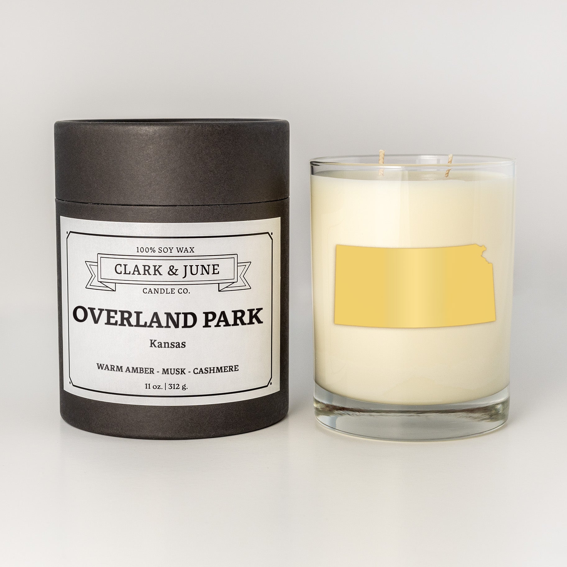 Overland Park | Warm Amber - Musk Cashmere |11oz Soy Candle