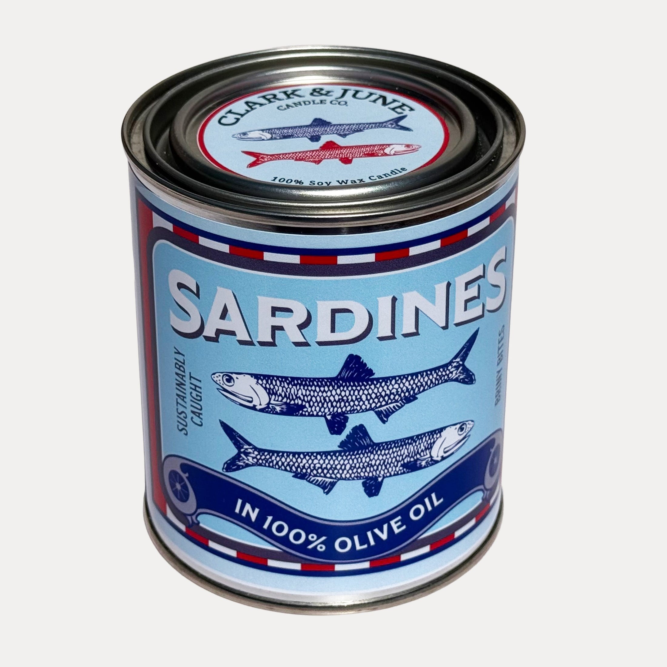 Sardine Motif Seasalt - Orchid - Kelp 14oz Soy Candle
