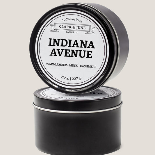 Single wicked 8oz candle in a black finish with “North Carolina” on the label. SEO Text –soy wax candle, Alabama candle, hand poured, small batch, scented candle, Woman Owned, local candle, Housewarming present, gives back, charity, community candle, closing gift.