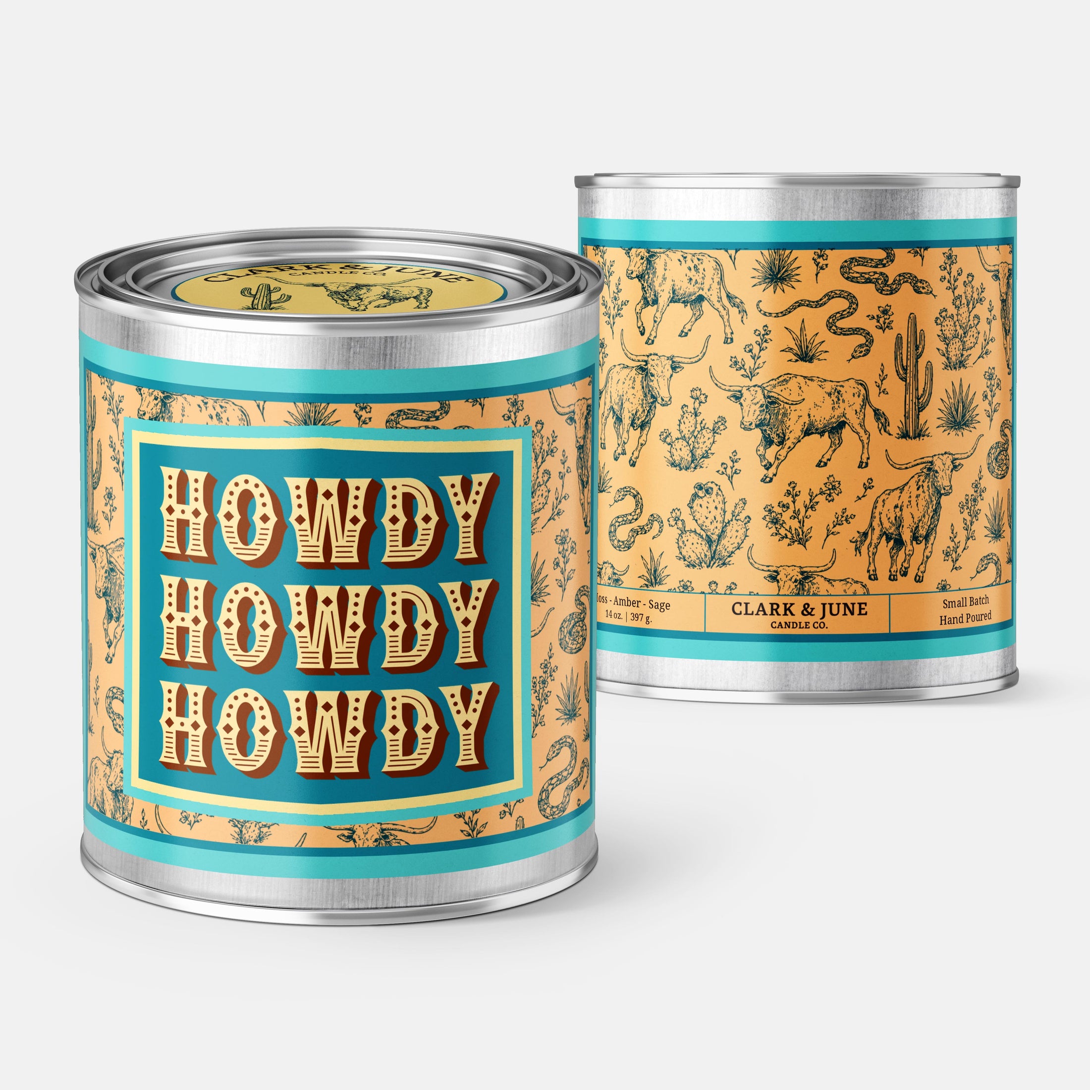 Howdy Howdy Howdy | Western Theme | 14oz Paint Can Candle
