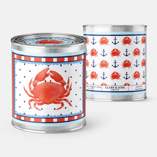 Red Crab | Nautical Theme | 14oz Soy Candle