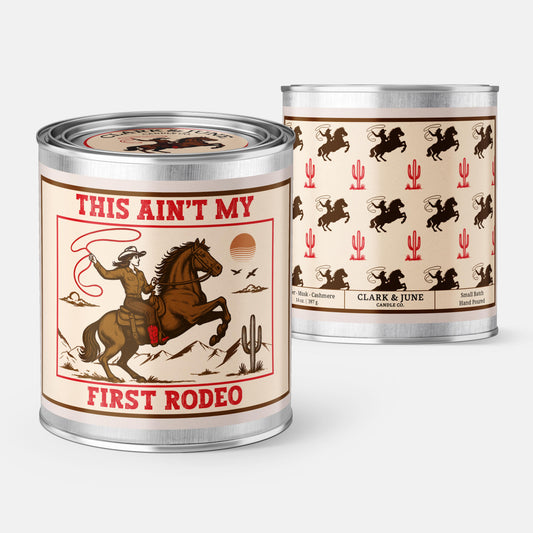 Rodeo Cowgirl Amber - Musk - Cashmere 14oz Candle Western