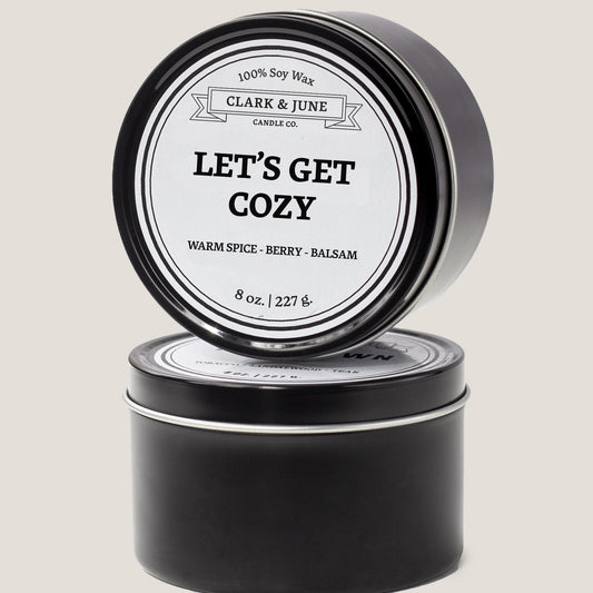 Let's Get Cozy | Fall/Autumn Fragrance Warm Spice - Berry - Balsam 8oz Soy Candle