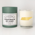 Load image into Gallery viewer, Christmas in Mt Juliet | 014 Fir - Evergreen - Pine | 11oz Soy Custom Candle | Tennessee Glass
