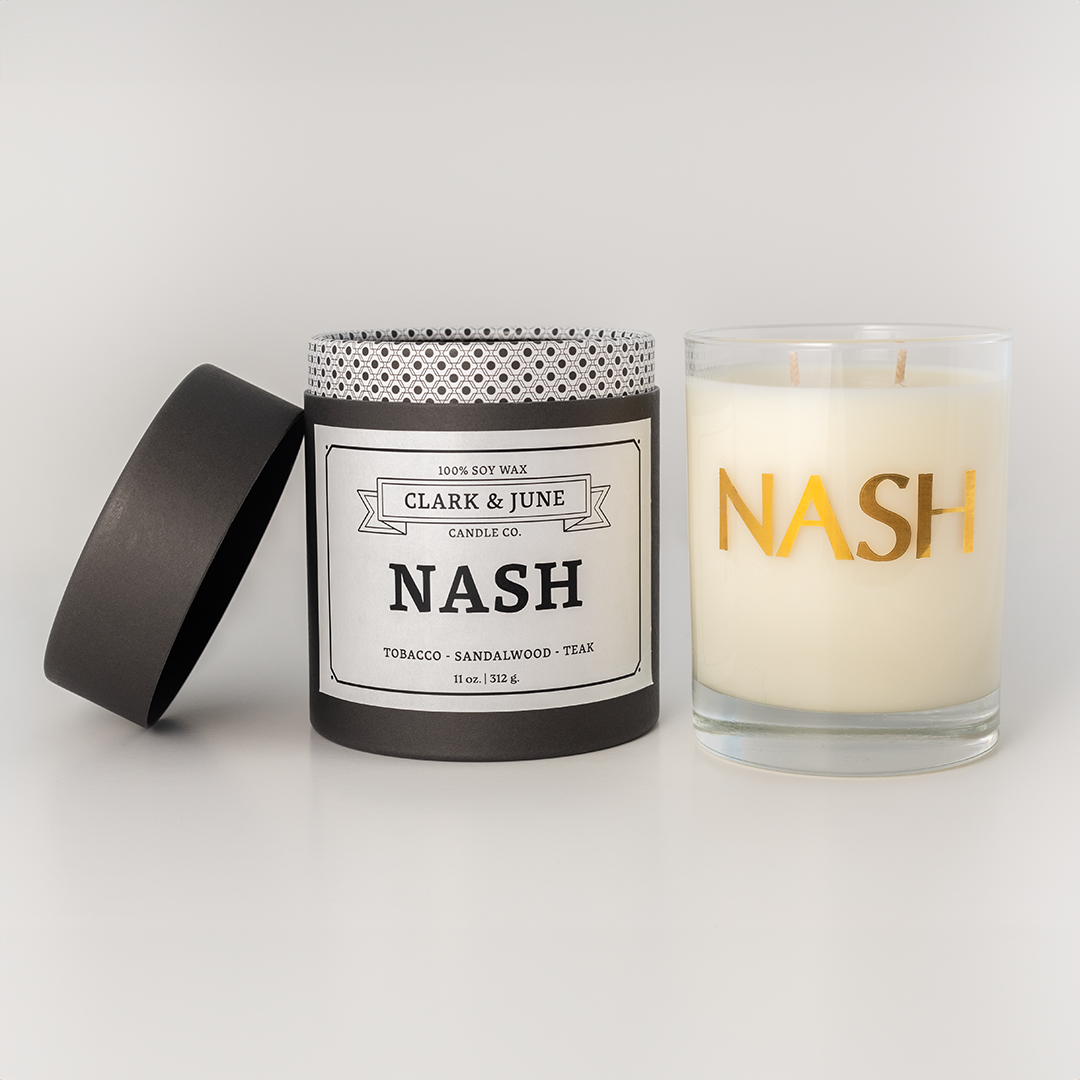 tobacco and sandalwood candle NASH | Nashville, TN | Best Soy Wax Scented Candle