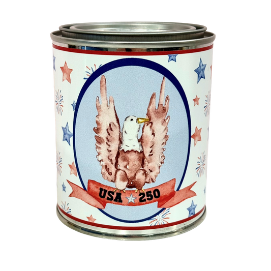 250th USA Anniversary Eagle 14oz Soy Candle | Moss - Amber - Sage
