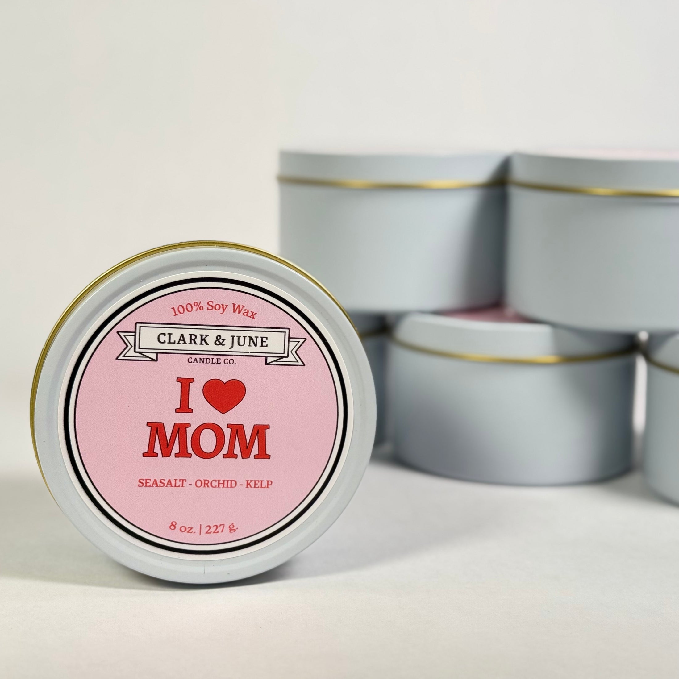 I Love Mom | Seasalt - Orchid - Kelp 8oz Soy Mother's Day Candle