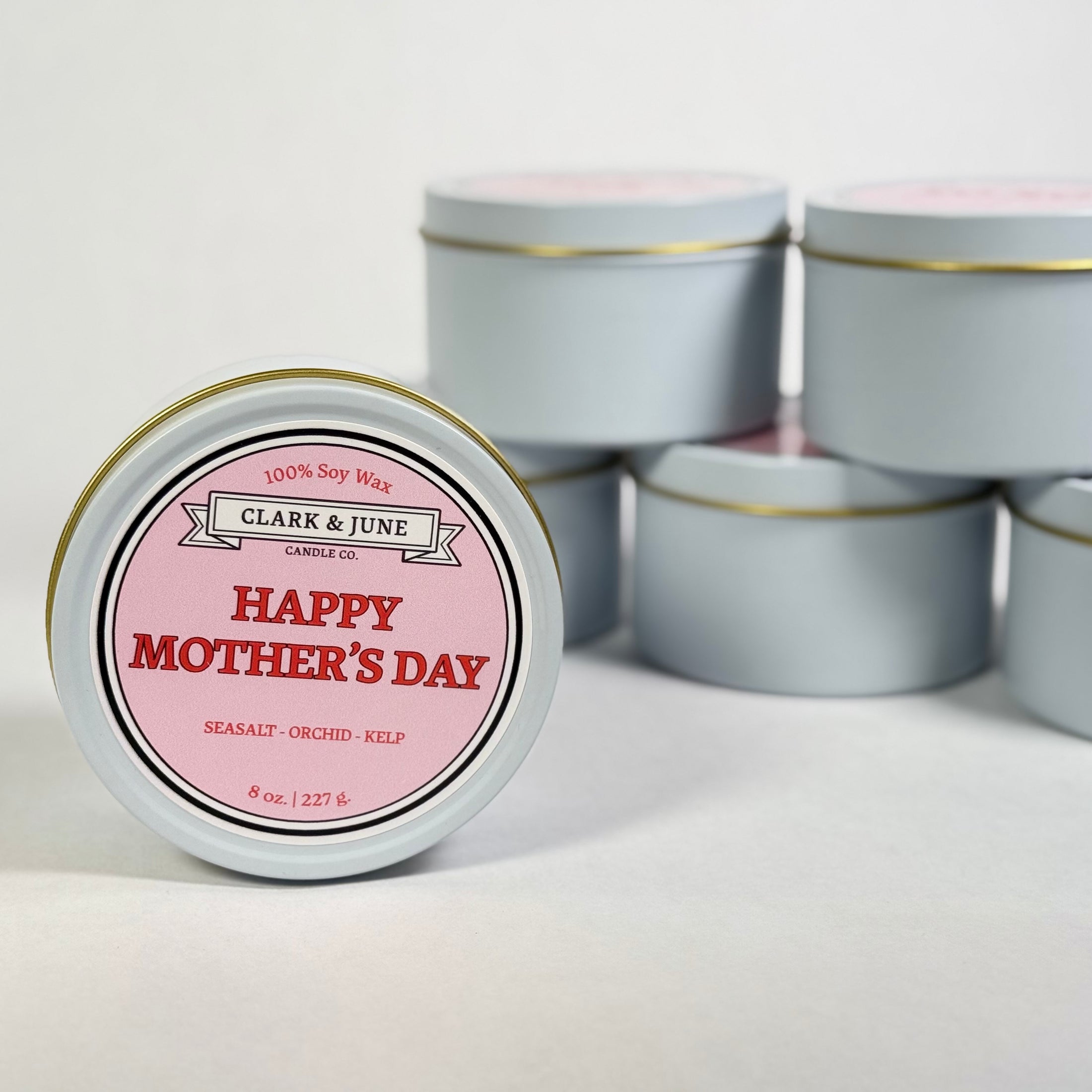 Happy Mother's Day | Seasalt - Orchid - Kelp 8oz Soy Mother's Day Candle