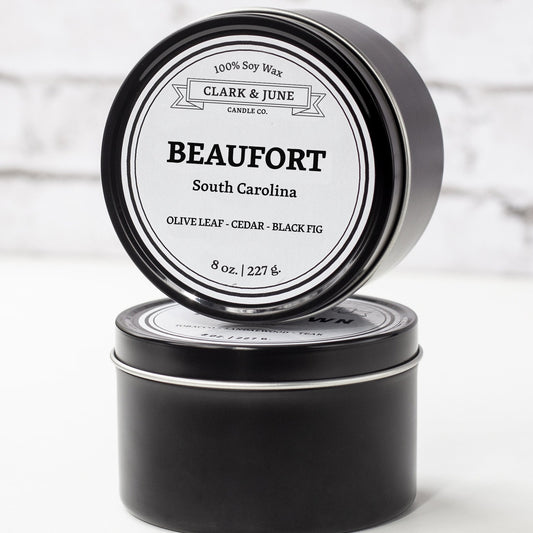 Beaufort |Olive Leaf - Cedar - Black Fig 8oz Soy Candle