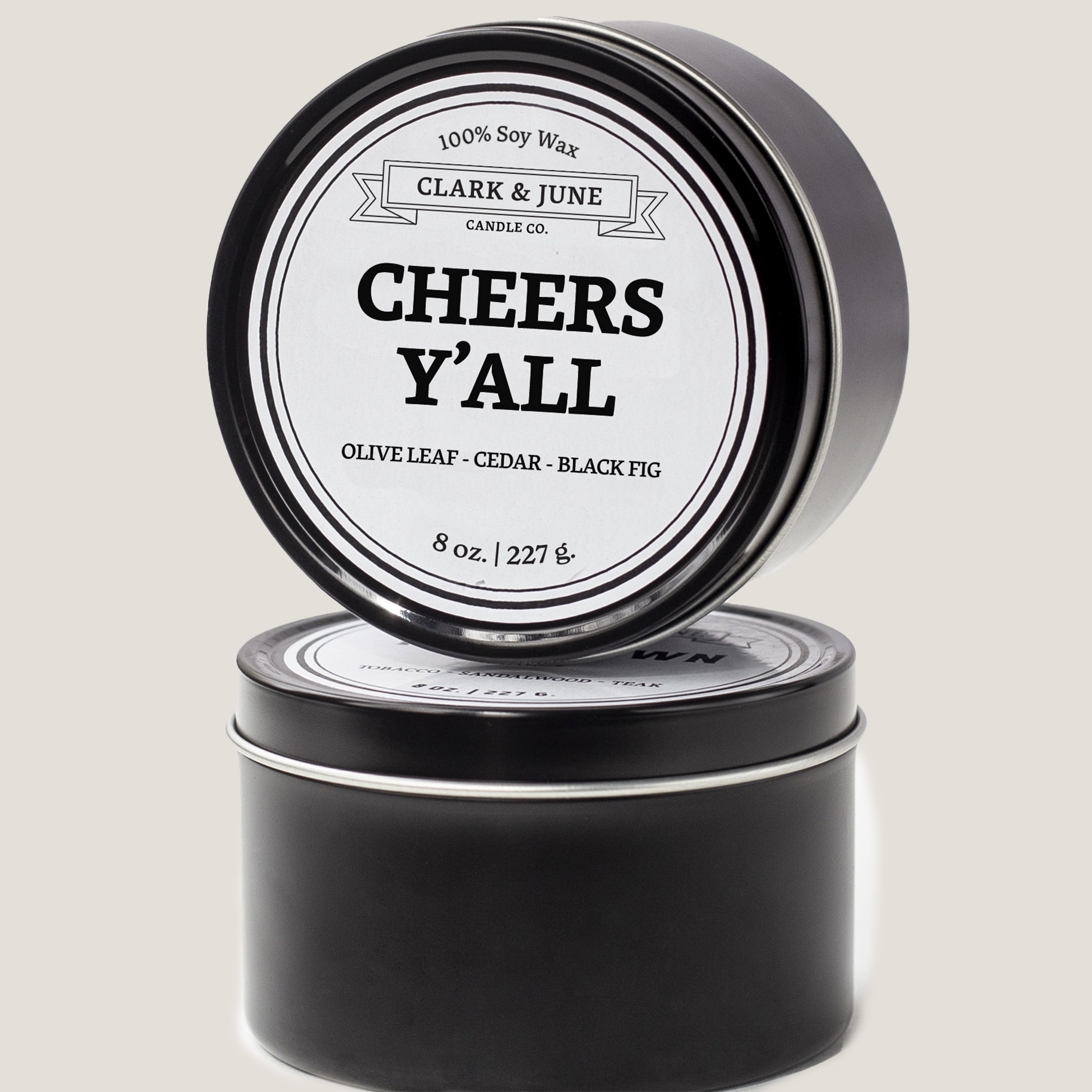 Single wicked 8oz candle in a black finish with “Cheers Y’All ” on the label. SEO Text –soy wax candle, Alabama candle, hand poured, small batch, scented candle, Woman Owned, local candle, Housewarming present, gives back, charity, community candle, closing gift. 