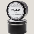 Load image into Gallery viewer, Single wicked 8oz candle in a black finish with Texas Forever on the label. SEO Text –soy wax candle, Texas candle, hand poured, small batch, scented candle, Woman Owned, local candle, Housewarming present, gives back, charity, community candle, closing gift. 

