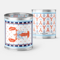Load image into Gallery viewer, Lobster Motif Rosewood Water Lily Sea moss 14oz Soy Candle
