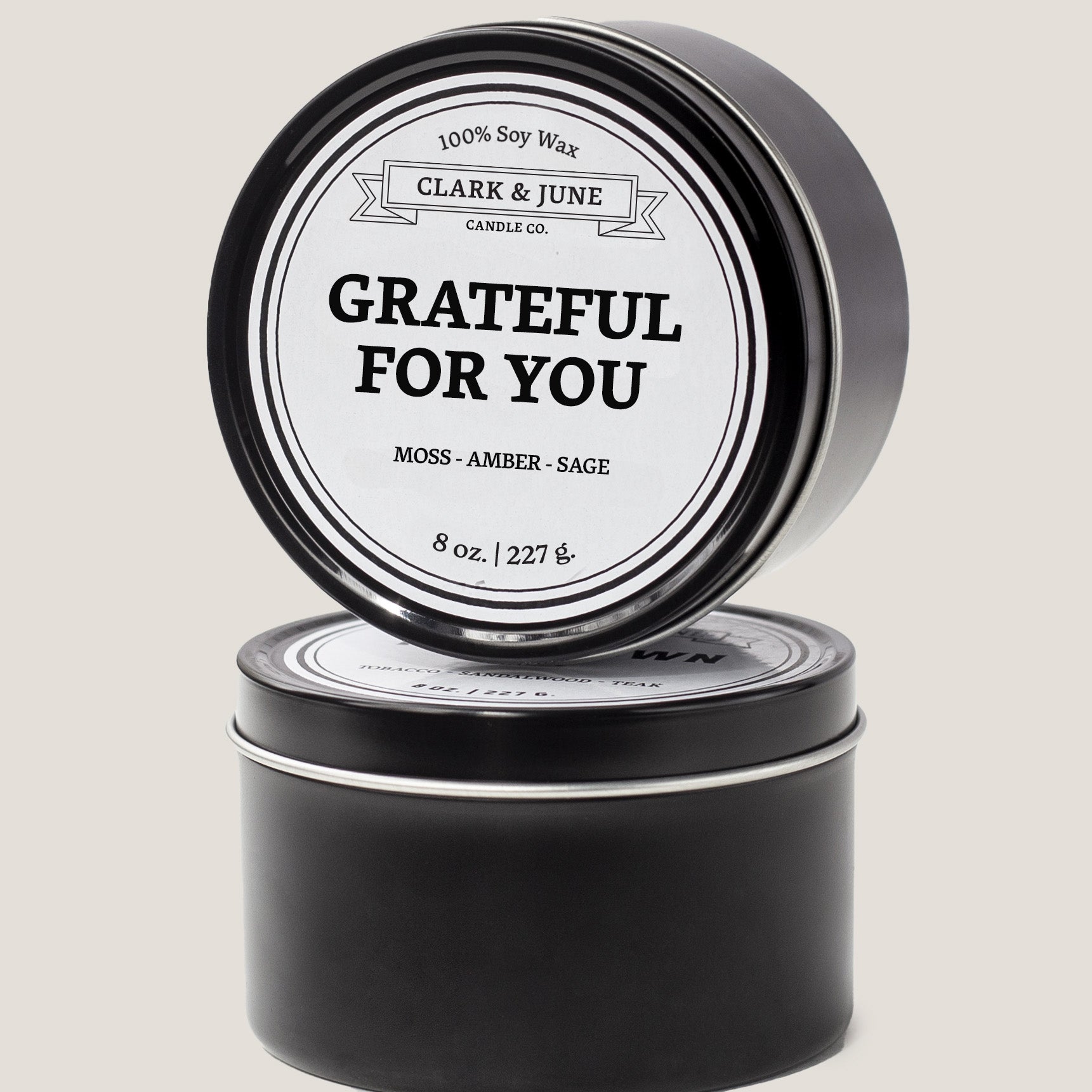 Grateful For You |  8oz Gratitude Soy Candle | Choose Your Scent