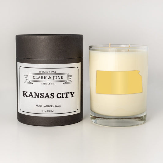 Kansas City | Moss - Amber - Sage | 11oz Soy Candle