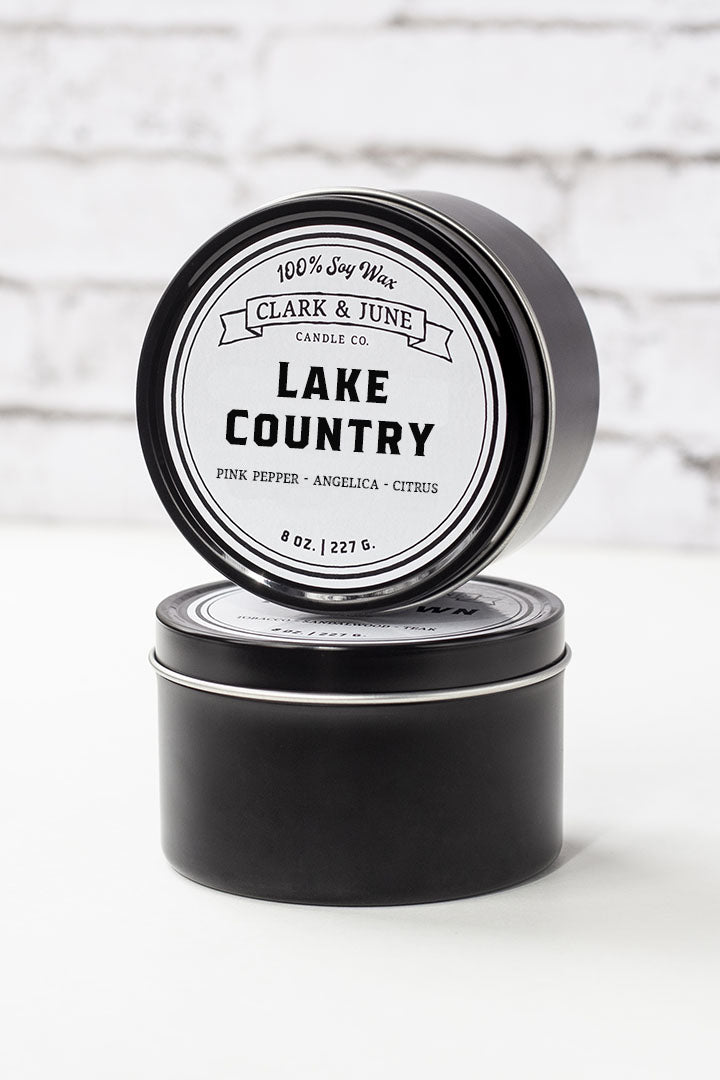 Lake Country | 007 Pink Pepper - Angelica - Citrus | 8oz Soy Candle