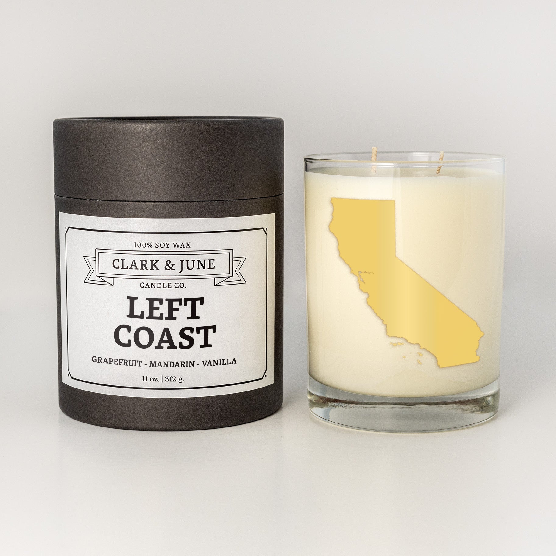 Left Coast | Grapefruit - Mandarin -Vanilla 11oz Soy Candle