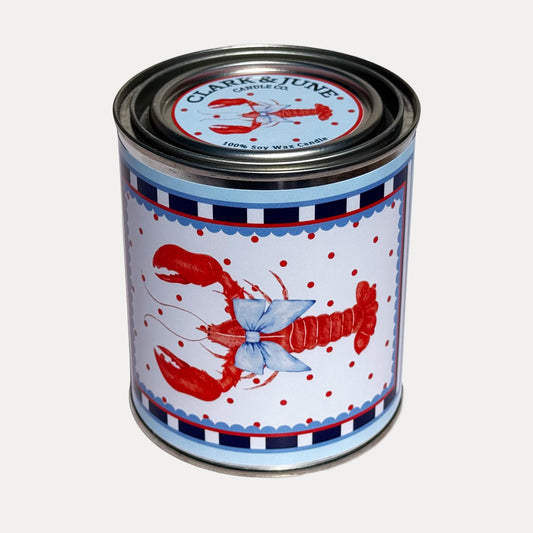 Lobster Motif Rosewood Water Lily Sea moss 14oz Soy Candle