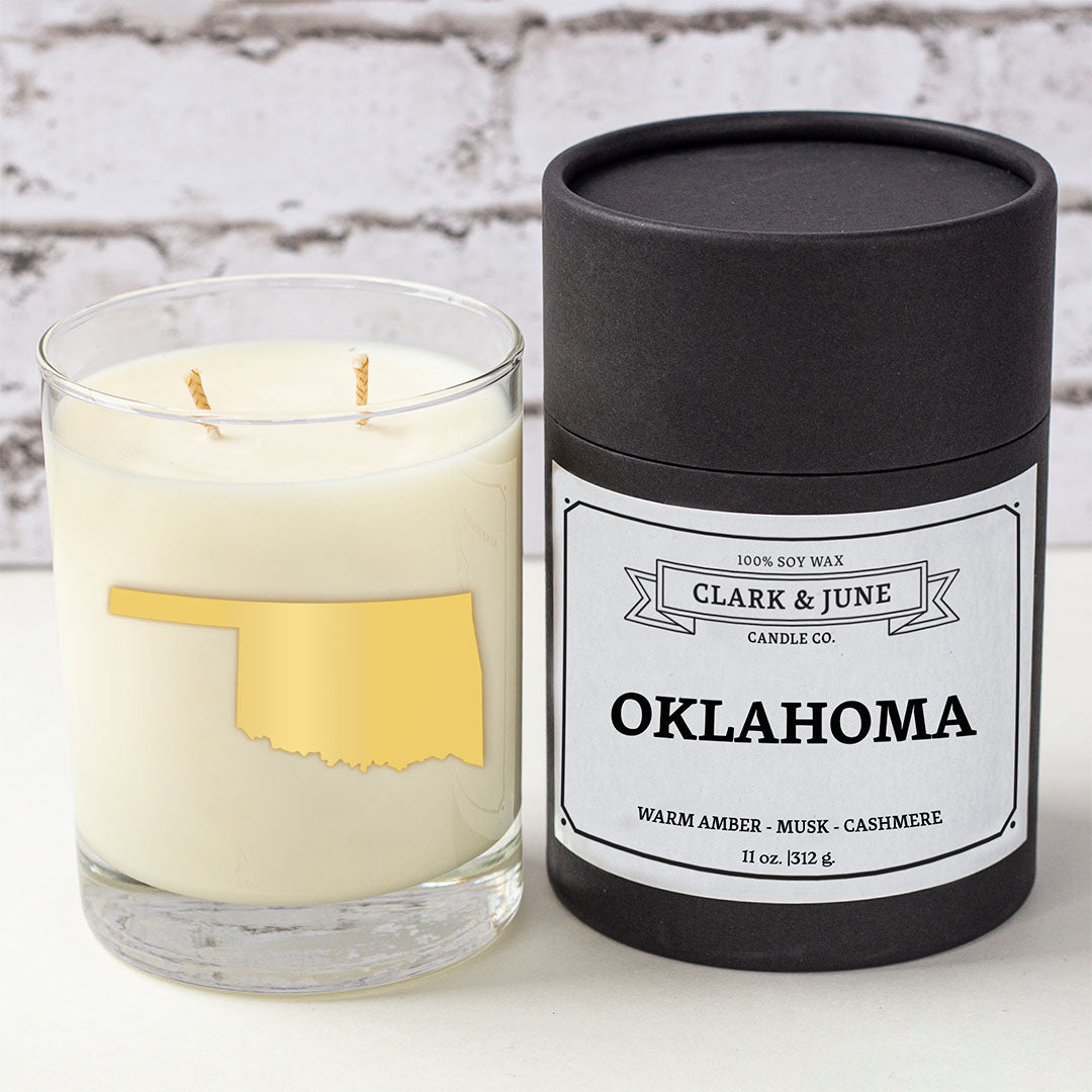 Oklahoma |Warm Amber - Musk - Cashmere 11oz Soy Candle