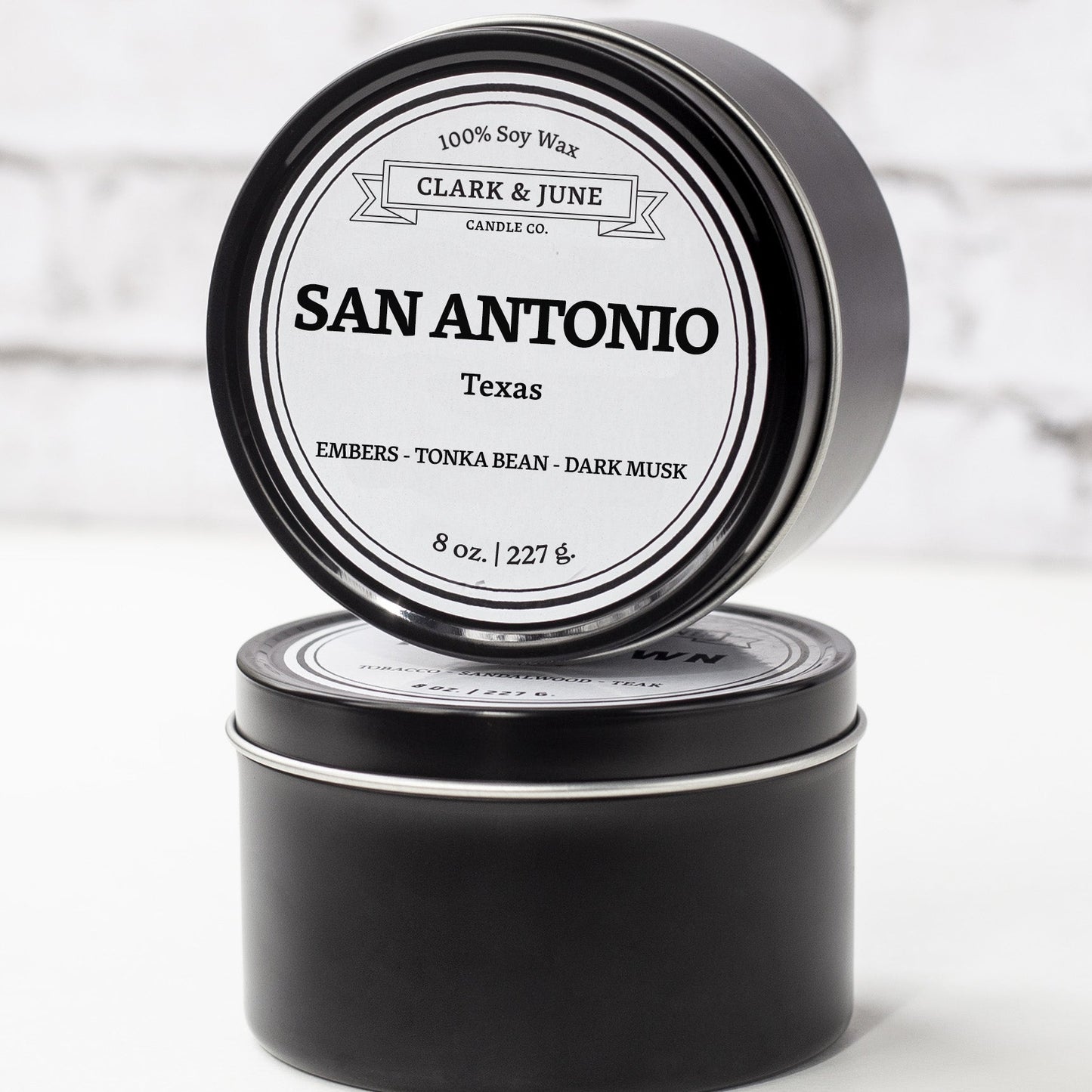 San Antonio |Embers - Tonka Bean - Dark Musk 8oz Soy Candle