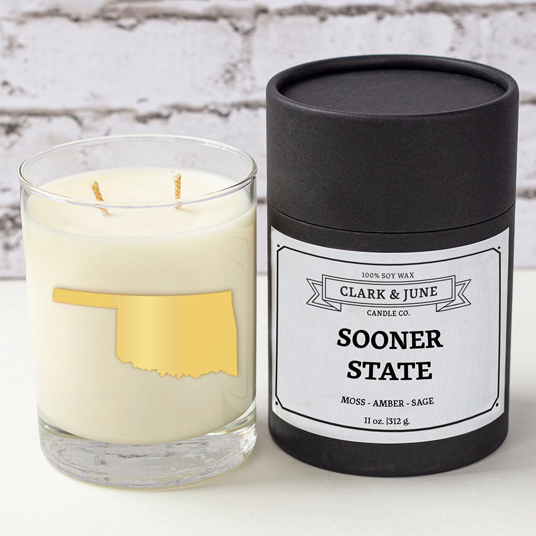 Sooner State|Moss - Amber - Sage 11oz Soy Candle