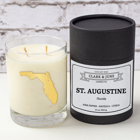 St. Augustine |Pink Pepper-Angelica-Citrus 11oz Soy Candle