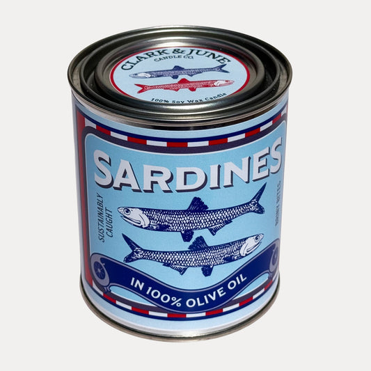 Sardine Motif Seasalt - Orchid - Kelp 14oz Soy Candle