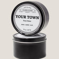 Load image into Gallery viewer, Your Town Custom 8oz Soy Candle | Add Custom Text Here

