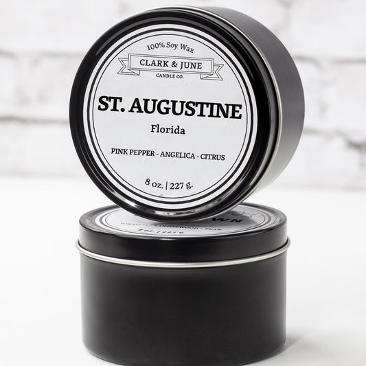 St. Augustine |Pink Pepper - Angelica - Citrus 8oz Soy Candle