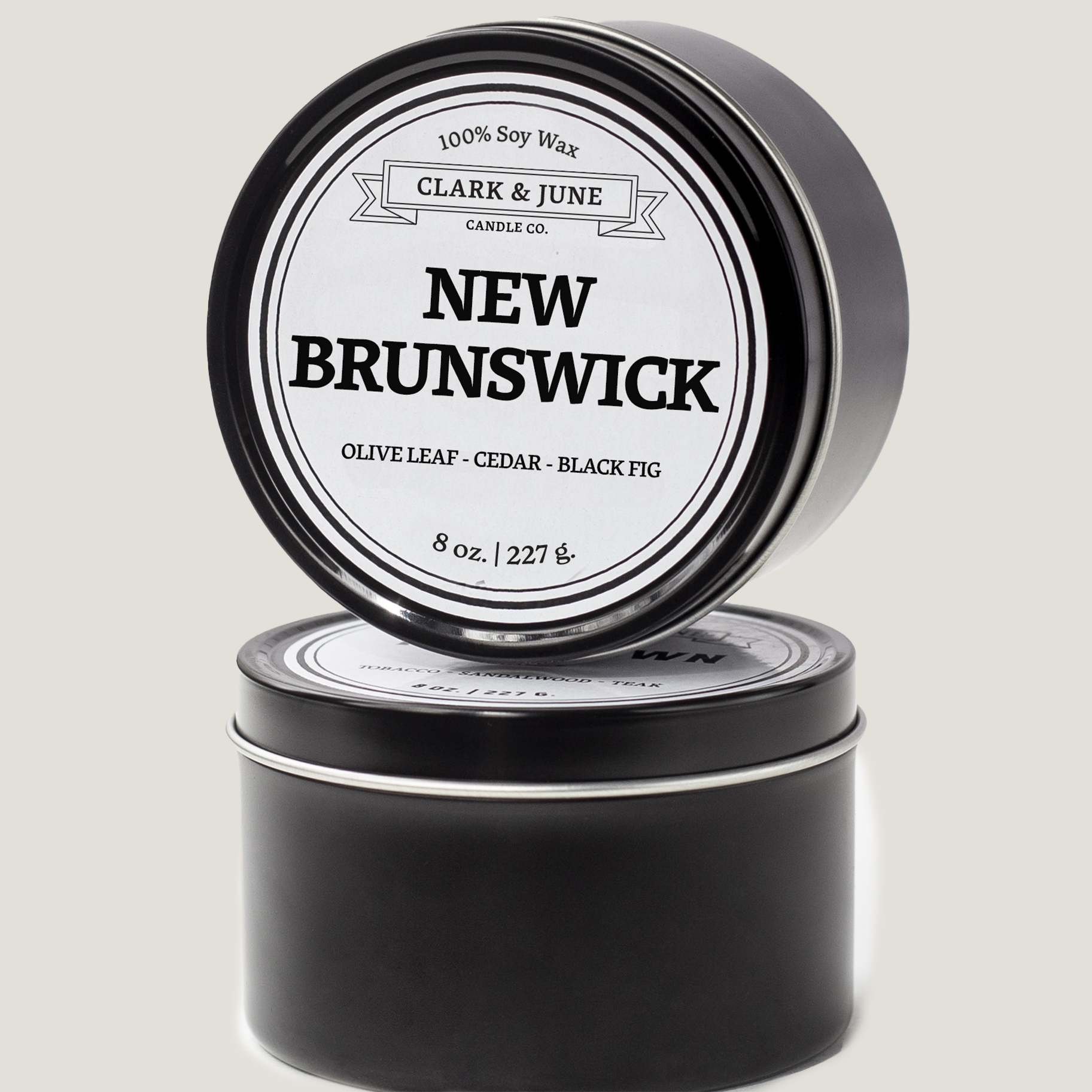 Single wicked 8oz candle in a black finish with “New Brunswick” on the label. SEO Text –soy wax candle, Alabama candle, hand poured, small batch, scented candle, Woman Owned, local candle, Housewarming present, gives back, charity, community candle, closing gift. 